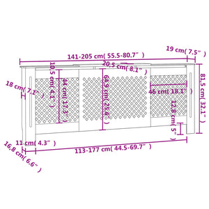 Mdf Radiator Cover 205 Cm