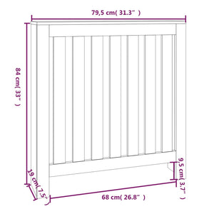 Radiator Cover Solid Wood Pine