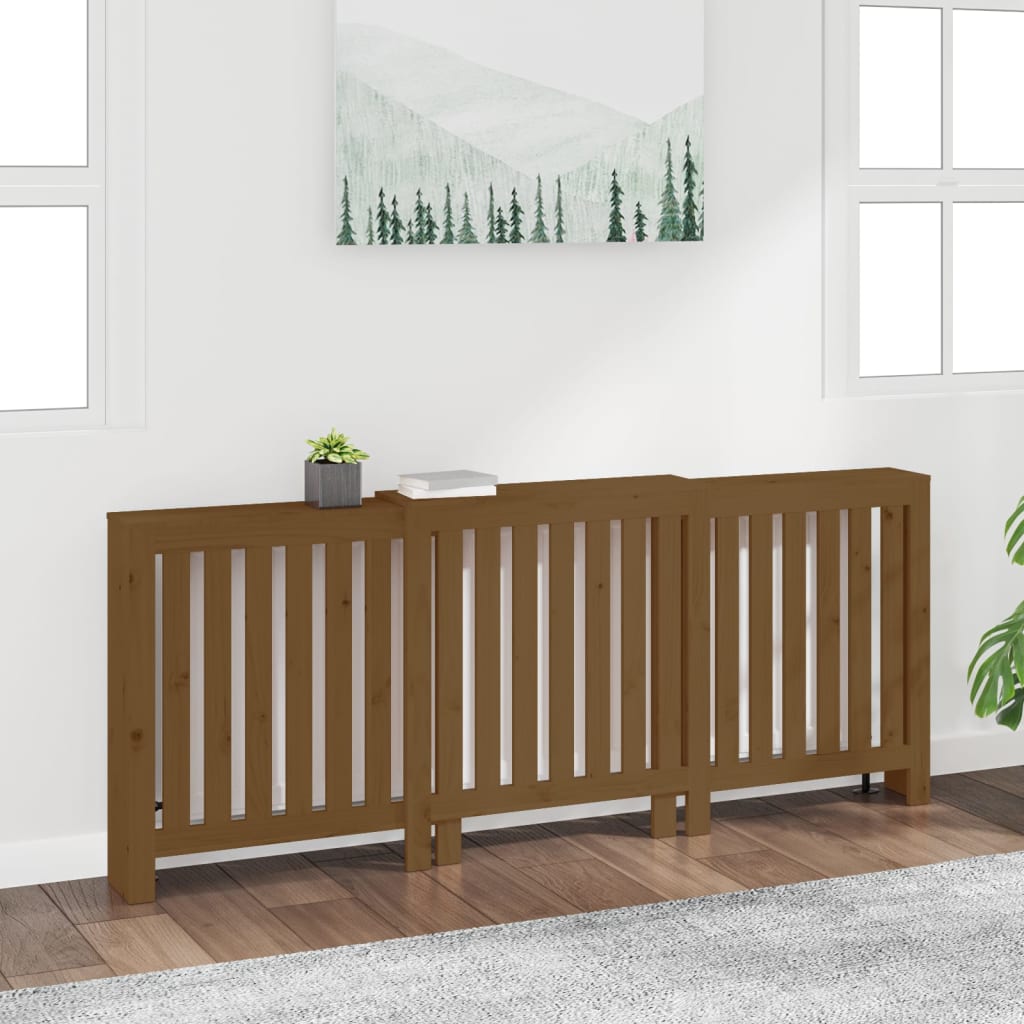 Radiator Cover Solid Wood Pine
